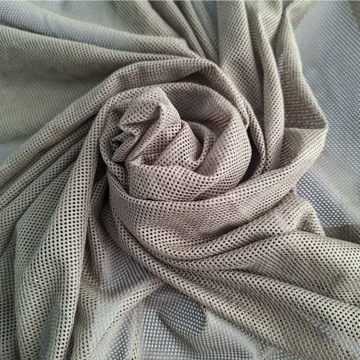 Сетка трикотажная, Хаки, артикул 8045